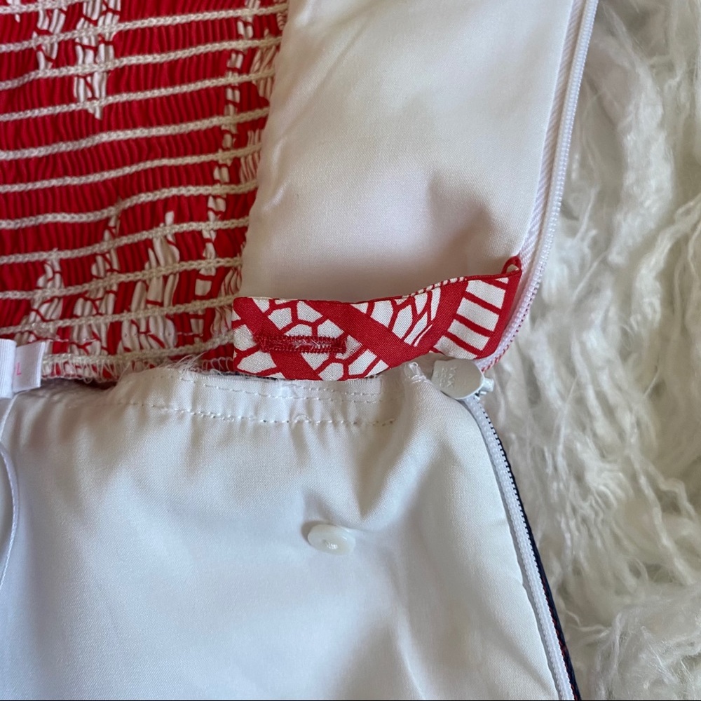 Alice & Trixie Veronique Red Strapless Silk Dress - Picture 6 of 16